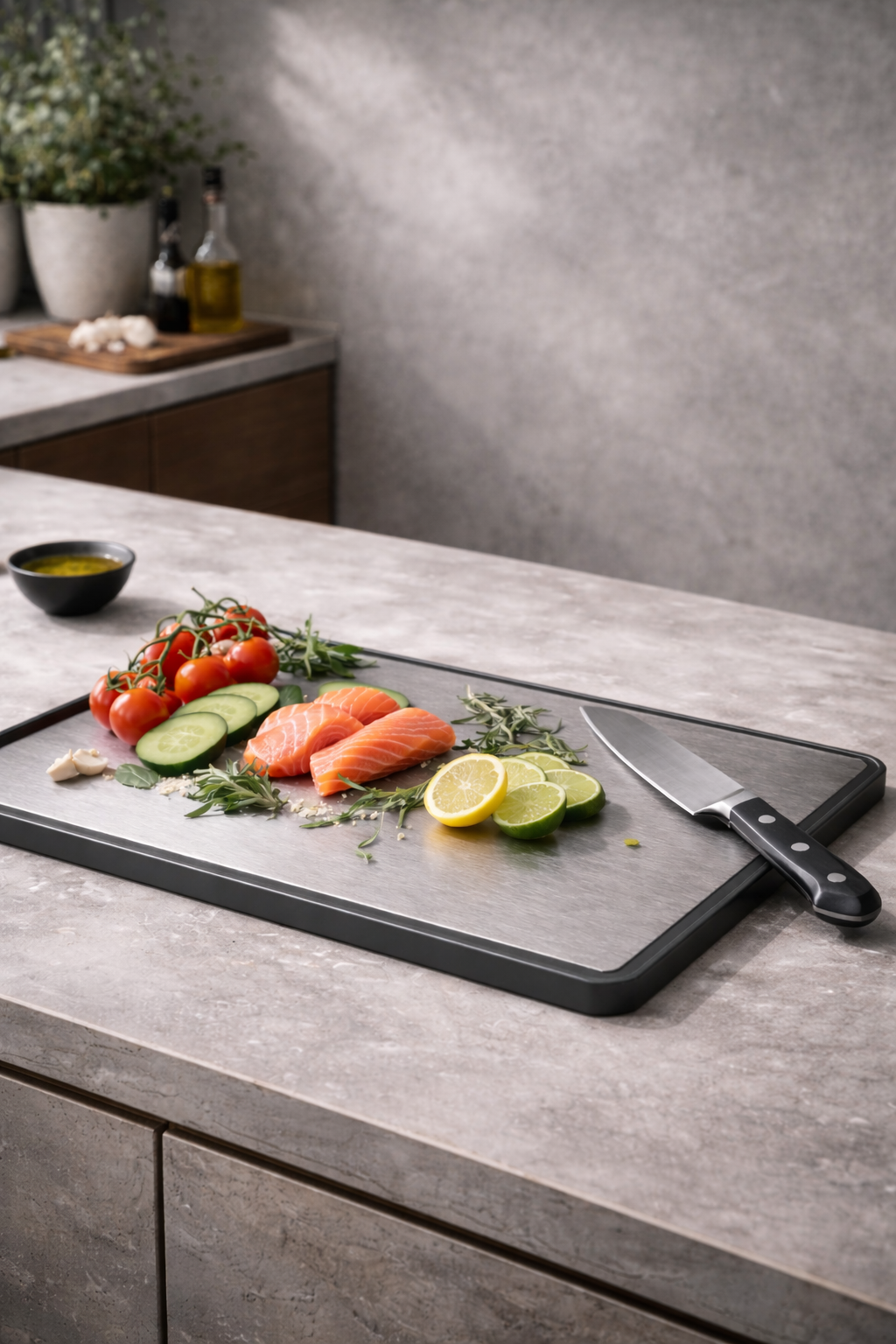 Titanium Cutting Board for Durable, Non-Toxic Prep
