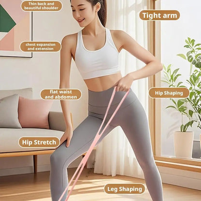 Figure 8 Resistance Bands with Handles – Back Sculpting, Full-Body Strength & Stretch Band